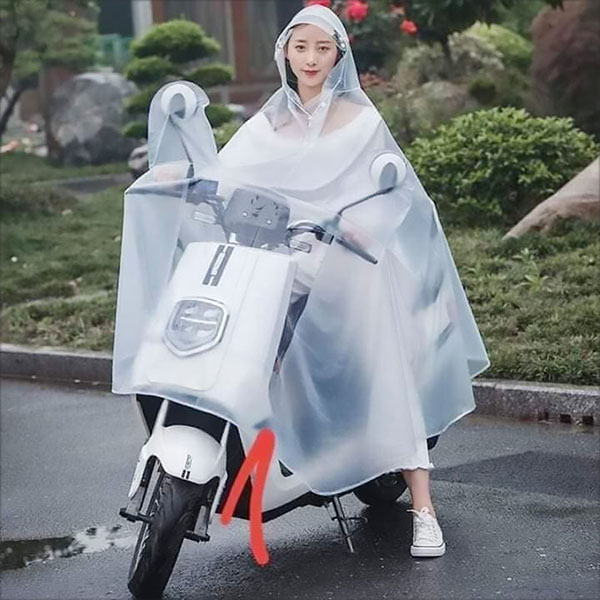Áo mưa cánh dơi trong suốt